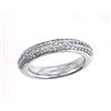 Image 1 : 14K White Gold 0.71CTW Diamond Band Ring - REF-86N3A