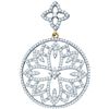 Image 1 : 1.05 CTW Natural Diamond Circle Pendant 10K Yellow Gold
