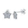 Image 1 : 14K Gold 0.11 CTW Diamond Earring - REF-31W6H