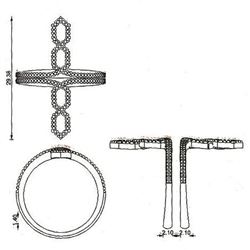 14K White Gold 0.19CTW Diamond Stack Ring - REF-36Y9X