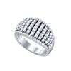 Image 1 : 1.03 CTW Natural Diamond Cocktail Band 10K White Gold