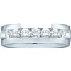 1.50 CTW Mens Natural Diamond Band 14K White Gold