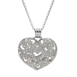 Genuine 1.89 TCW 14K White Gold Ladies Necklace - REF-222M8F