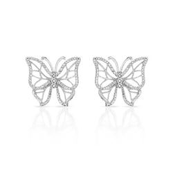 14K Gold 0.61 CTW Diamond Earring - REF-71Y2X