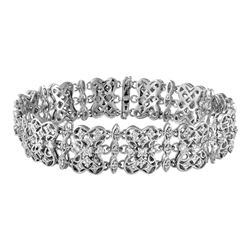 Genuine 2.04 TCW 14K White Gold Ladies Bracelet - REF-347W5H