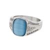14K WhiteGold 5.58CTW Sapphire Fashion Ring - REF-85K3R