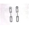 Image 1 : 14K White Gold 0.94CTW Diamond Earring - REF-89X9Y