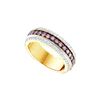 Image 1 : 1.43 CTW Cognac-brown Colored Diamond Band 14K Yellow Gold