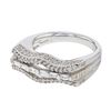18K WhiteGold 0.83CTW Baguette Fashion Ring - REF-168H2W