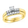 0.5 CTW Natural Diamond Bridal Engagement Ring 10K Yellow Gold