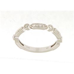 14K White 0.31CTW Ladies Diamond Ring - REF-50N3A