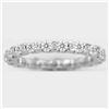 14K White Gold 1.11CTW Diamond Band Ring - REF-101M5F