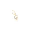 0.05 CTW Natural Diamond Double Heart Love Pendant 10K Yellow Gold