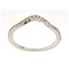 14K White Gold 0.19CTW Diamond Band Ring - REF-33M3F