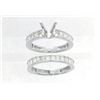 14K White Gold 2.6CTW Diamond Wedding Ring Set - REF-370M7F