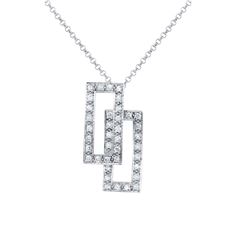 18K Gold 0.45 CTW Diamond Slider with Chain - REF-76W2H
