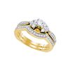 0.63 CTW Natural Diamond Solitaire Bridal Ring 14K Yellow Gold