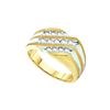 0.5 CTW Mens Natural Diamond Band 10K Yellow Gold