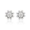 Genuine 0.2 TCW 14K White Gold Ladies Earring - REF-36N4A