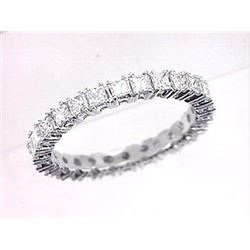 18K White Gold 1.5CTW Diamond Band Ring - REF-202R2K
