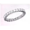 Image 1 : 18K White Gold 1.5CTW Diamond Band Ring - REF-202R2K