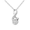 Image 1 : 14K Gold 0.12 CTW Diamond Slider with Chain - REF-18W2H