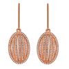 Image 1 : 14K Rose Gold 0.32CTW Diamond Earring - REF-38K4R