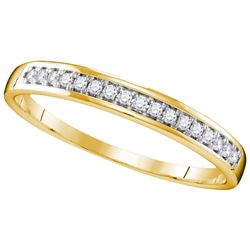 0.11 CTW Natural Diamond Band 10K Yellow Gold