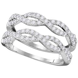 0.75 CTW Natural Diamond Ring 14K White Gold