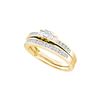 0.45 CTW Princess Natural Diamond Bridal Engagement Ring 14K Yellow Gold