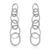 Genuine 0.71 TCW 14K White Gold Ladies Earring - REF-91M2F