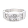 18K WhiteGold 1.06CTW Baguette Wedding Band  - REF-224H2W