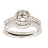 Image 1 : 14K White Gold 0.52CTW Diamond Wedding Ring Set - REF-93X7Y