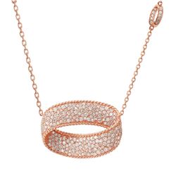 18K Rose Gold 1.96CTW Diamond Necklace - REF-291F2M