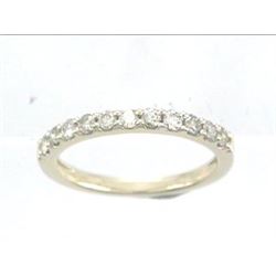14K Yellow Gold 0.47CTW Diamond Band Ring - REF-51A6N
