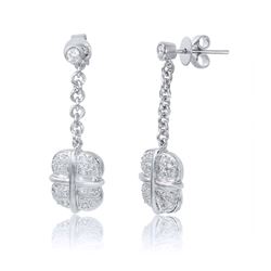 18K Gold 0.51 CTW Diamond Earring - REF-98M5F