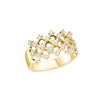 Image 1 : 0.5 CTW Natural Diamond Lattice Band 14K Yellow Gold