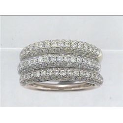 14K Yellow Gold 0.78CTW Diamond Band Ring - REF-68F8M