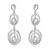 Genuine 0.39 TCW 14K White Gold Ladies Earring - REF-76K2R