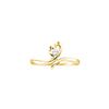 Image 1 : 0.05 CTW Natural Diamond Solitaire Heart Promise Ring 14K Yellow Gold