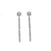 Image 1 : 14K White Gold 0.6CTW Diamond Earring - REF-89K9R