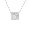 Image 1 : 0.29 CTW 14K White Gold Ladies Slider with Chain - REF-51W2H