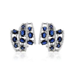 Genuine 0.95 TCW 18K White Gold Ladies Earring - REF-269K5R