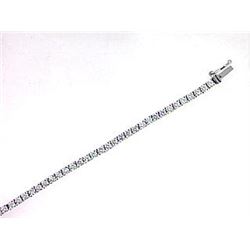 Platinum 2.47CTW Diamond Tennis Bracelet - REF-408X3Y