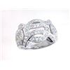 Image 1 : 18K White Gold 1.01CTW Diamond Rings - REF-184R9K