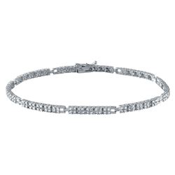 2.05 CTW 14K White Gold Ladies Bracelet - REF-177F8M