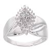 Image 1 : 0.12 CTW Natural Diamond Cluster Ring 10K White Gold