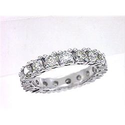 14K White Gold 2.67CTW Diamond Band Ring - REF-313N2A
