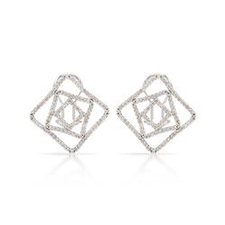 14K Gold 0.94 CTW Diamond Earring - REF-97N4A
