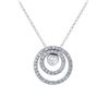 Image 1 : 0.59 CTW 14K White Gold Ladies Slider with Chain - REF-73M7F